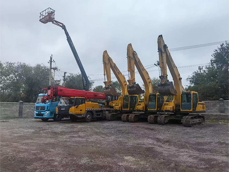 Construction machinery warehouse inventory